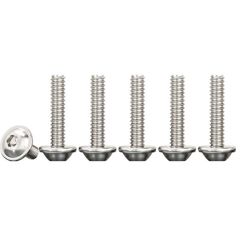 Vis à Tête Cylindrique à Six Pans Creux, M3x20mm Boulon à Hexagonale Acier Inoxydable A2 V2A à Métaux pour Les Connexions Mécaniques, 50 Pièces (1/5)