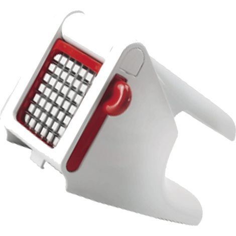 Coupe-frites et légumes manuel XL avec grille - Blanc et Rouge
