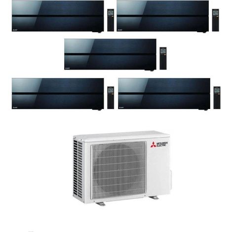 Climatiseur Mitsubishi Penta Split Kirigamine MSZ-LN Noir 9+9+9+9+18 avec MXZ-5F102VF Inverter R-32 Wi-Fi Classe A++