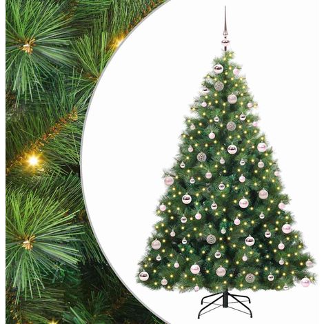 Sapin de Noël，Arbre de Noël artificiel avec 300 LED Vert 180 cm PE et PVC CFW35834 (1/5)