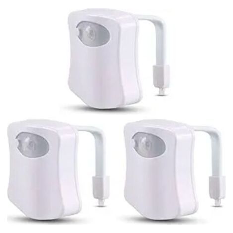 Multicolor LED Night Light for Toilet - Motion Activated Bathroom Lamp with Smart Bowl Lighting (1/5)