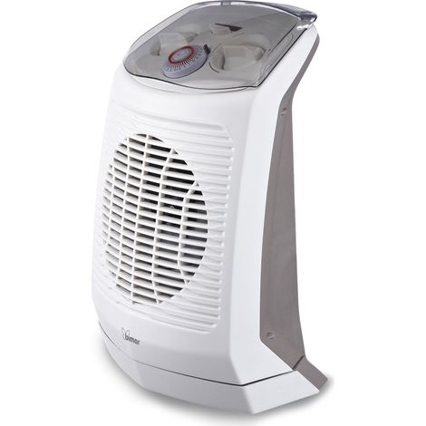 Bimar HF201 Termoventilatore Elettrico Oscillante 2000W Timer 24h IP21 idoneo bagno colore Grigio Bianco (1/4)