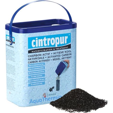 Cintropur – Filtre à charbon actif 1,8 kg – Cartouche à média filtrant pour traitement eau – Capacité 60 m³ – Pour systèmes de filtration avancés (1/2)