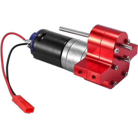 Accessoire de boîte de vitesses de moteur en métal 370 compatible avec les voitures télécommandées C14 C24 B24 B36 Mn D90 D99 Mn99s, rouge. (1/5)