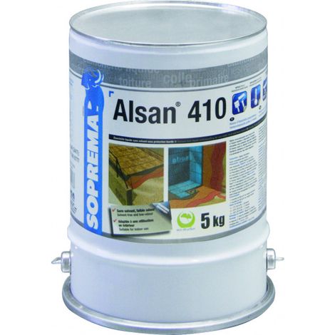 Soprema – Résine polyuréthane mono-composante pour étanchéité intérieure – Haute résistance aux fissures et aux agressions chimiques – 5kg