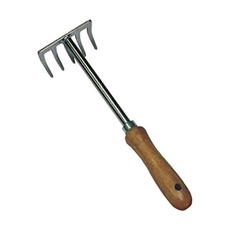 4U-Onlinehandel Rastrillo Con 5 púas 29 cm mano Rastrillo Jardín Rastrillo Flores Rastrillo Rastrillo