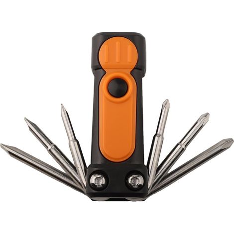 Kit de tournevis LED avec lumière 6 en 1 - Outil de réparation de précision pour électronique, lunettes, montres - PH0 PH2 SL3 SL5 Bits Portable Kit (1/5)