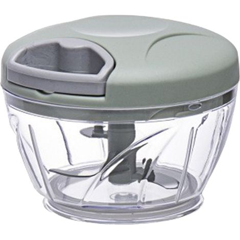 Hachoir Manuel 500ml pour Viandes, Fruits, Légumes, Noix et Herbes - Broyeur de Cuisine Vert pour Ail et Aliments (1/5)