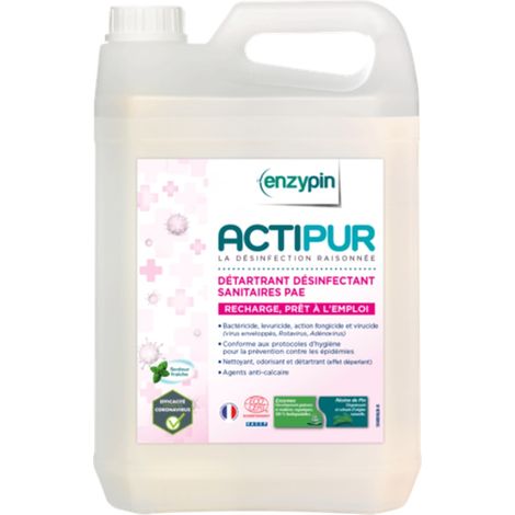 Actipur sanitaires prÊt À l'emploi le bidon de 5l - LE VRAI PROFESSIONNEL - Entretien sanitaire