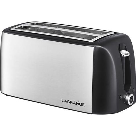 Lagrange 519010 Tostadora acero inoxidable cepillado 2 ranuras extra largas (1/5)