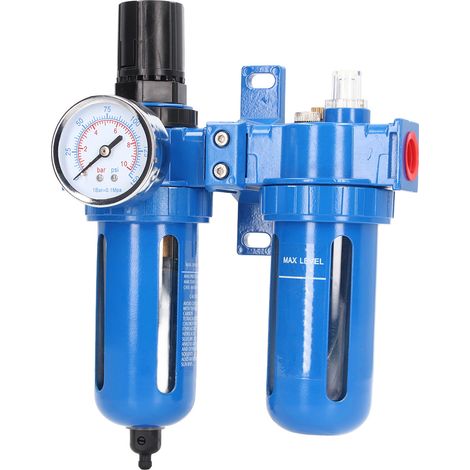 Filterregler und Öler, hochfester zweistufiger Luftkompressor aus Zinklegierung, Wasserabscheider, 1/2-Zoll-NPT-Luftfilter (1/5)