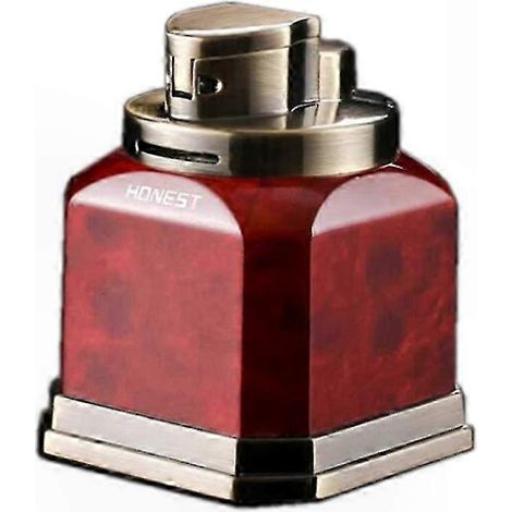 Briquet Torche Anti-Vent Rechargeable au Butane, Flamme Double, Portable Bureau, Cadeau Homme (1/4)