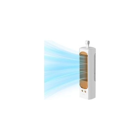 Ventilateur tour silencieux, 3 W, 2000 mAh, oscillation à 90° - Convient pour la maison, le bureau, la chambre, la cuisine, etc. (1/5)
