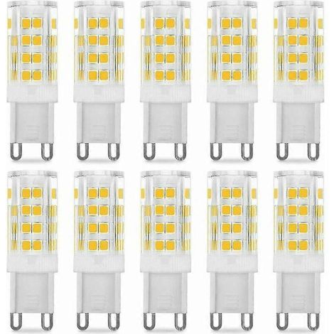 Ampoule LED G9 5W, équivalent 40W, blanc chaud 3000K, 220-240V, angle de diffusion 360°, lot de 10, dolaso (1/5)