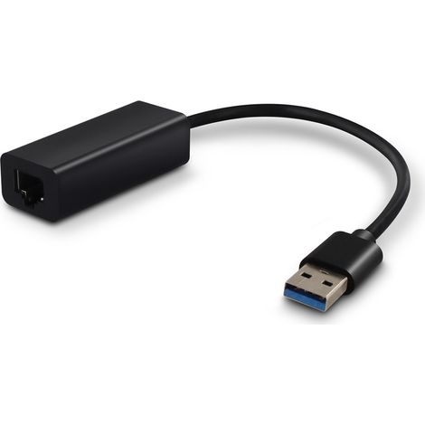 Adattatore USB-A maschio / RJ45 femmina - Nero (1/3)