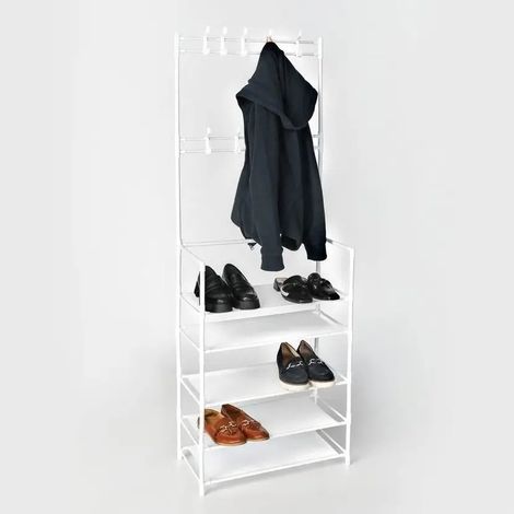 White Loft Metall-Kleiderständer Schuhregal (8207) (1/5)