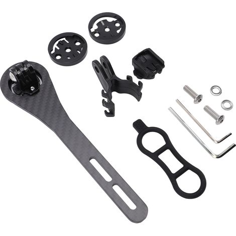 Support de compteur de vélo SIKW Out Front, multifonctionnel et léger, en fibre de carbone, pour éclairage de vélo. (1/5)
