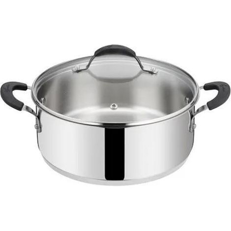 Sartén de acero inoxidable de 26 cm + tapa. - 012896032426 - Lagostina -