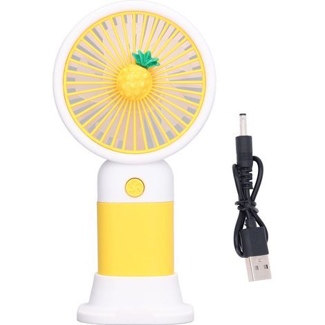Wiederaufladbarer USB-Taschenventilator – Cartoon-Design, starker Luftstrom für Reisen, Büro und Zuhause (1/5)