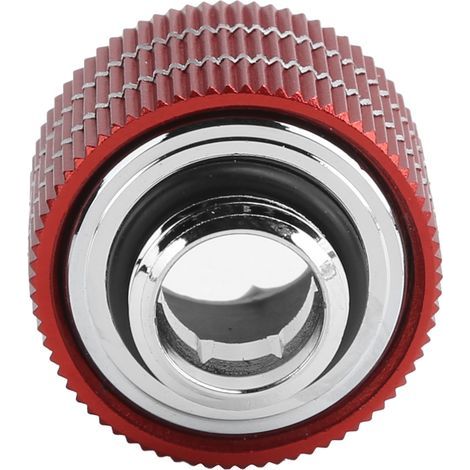 Raccords rigides pour tubes à vis rapide, refroidissement liquide pour ordinateur, 20 kg, anti-chute, vis rapide HYGKNB16MM (rouge) (1/5)