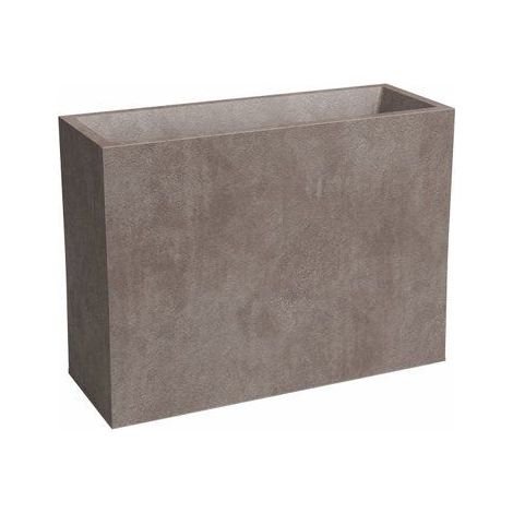 Jardinière haute SYDNEY 50 L – Plastique taupe – Dimensions 79.5x29.5x68 cm – Design contemporain pour aménagements extérieurs – Artevasi