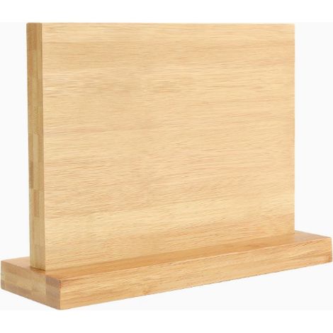 Support Magnetique Pour Couteaux - Bois De Bambou Naturel - Double Face - Pieds Antidérapants - Convient Pour Cuisine Domestique - 1 Pièce (1/5)