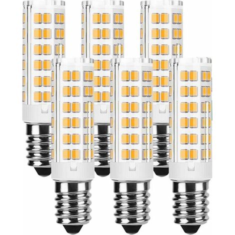 Ampoule LED E14, 7W (Équivalent Halogène 65W ) Blanc Chaud 3000K 700LM Petite vis Edison Non Dimmable Sans Scintillement AC 220-240V pour Plafonniers,Lampes de Bureau, Paquet de 6-LIAIKI (1/5)