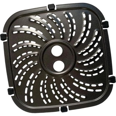 Teglia da forno in fibra di carbonio per friggitrice ad aria con clip, lavabile in lavastoviglie, include 6 clip (1/4)