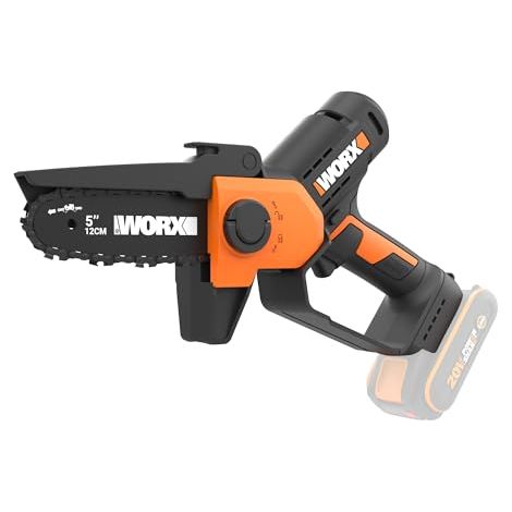 WORX WG326E.9 Mini Motosierra 12cm 20V, una Mano, sin Batería