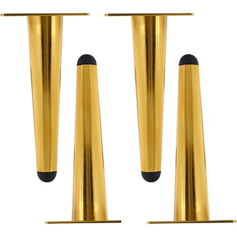 Lot de 4 pieds de canapé légers et luxueux, pieds de table simples, pieds de meubles en métal, pieds d'armoire épais et durables, pour la réparation