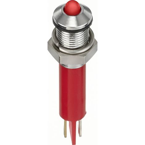 APEM Q8P1CXXR24E Voyant de signalisation LED rouge Proéminente 80 mcd Y111683