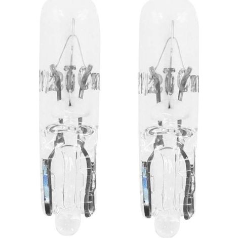 2x ampoule 12V 1,2W T5 W2x4,6D transparent wedge voiture tracteur remorque moto