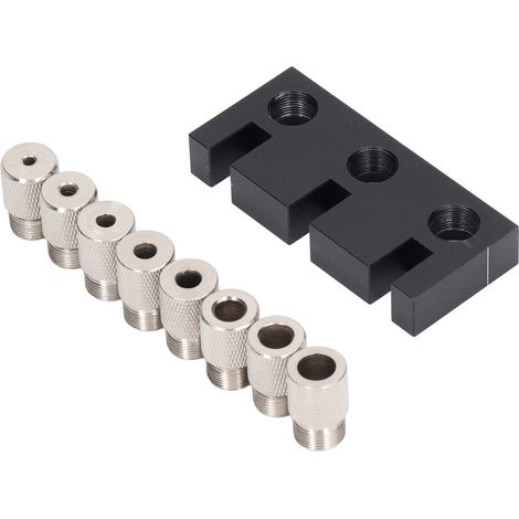 3-in-1 Lochstanze/Lochführung für Holzdübel, geeignet für Löcher mit Durchmessern von 3, 4, 5, 6, 7, 8, 9 und 10 mm (1/5)