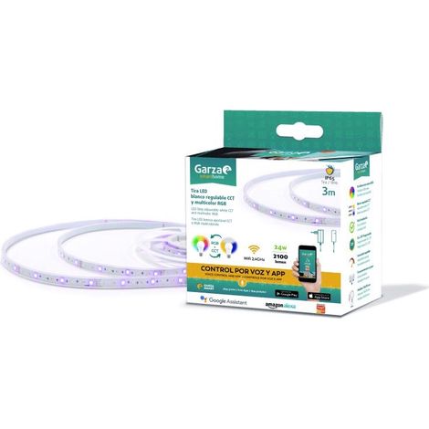 TIRA LED WIFI CCT+RGB EXTERIOR IP67 1400LM 24W (1/5)
