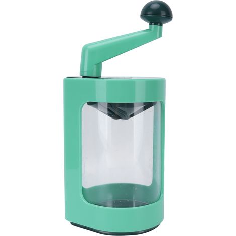 Coupe-légumes manuel à manivelle, outil pratique pour la maison, pour râper et trancher, avec 2 lames (1/5)