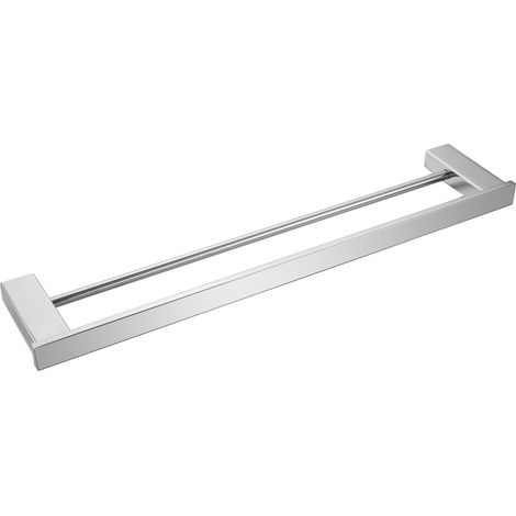 MEDICLINICS AI1411CS Toallero de Barra Doble Acero Inox Satinado - ref: AI1411CS