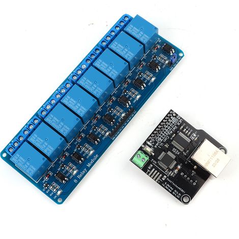 Ethernet Control Module LAN WAN Network WEB Server RJ45 Port  8Channel Relay