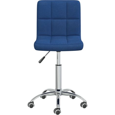 Maison Exclusive - Sedia da Pranzo Girevole Blu in Tessuto