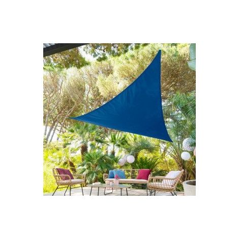 Voile de soleil CURACAO, 3 x 3 x 3 m, polyester, marine