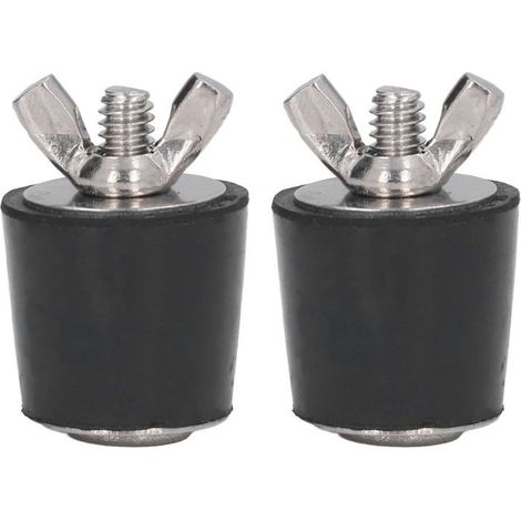 Bouchon d'hiver de Piscine, 2 pcs 25 mm Bouchons en Caoutchouc de Piscine Bouchon Conique d'hivernage Accessoires de Piscine pour (1/5)