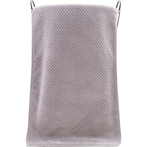 Serviette de bain en velours de corail, serviette de bain de couleur Pure à Absorption d'eau, pour salle de bain grise d'hôtel (1/3)