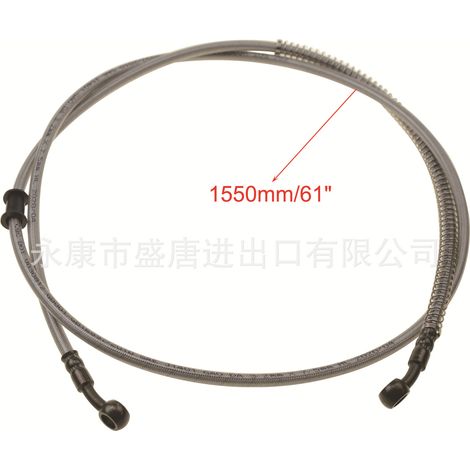 Tuyau et câble de frein hydraulique Goofit 1550 mm (155 cm) pour barres d'armature de moto (1/4)