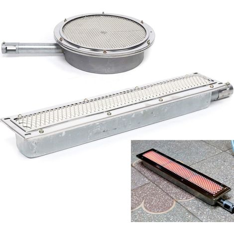Gojoy – Barbecue à gaz en acier inoxydable – Brûleur latéral infrarouge – Chauffage en céramique – Dimensions 41 x 80 x 5,8 cm (1/5)