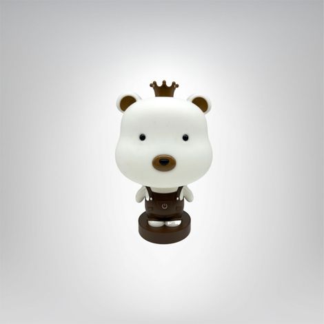 Lámpara decorativa con forma de osito de peluche E14 - Café (1/2)
