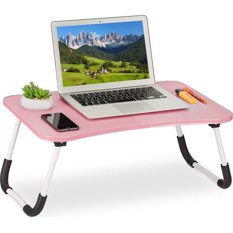 Mesa para portatil rosa