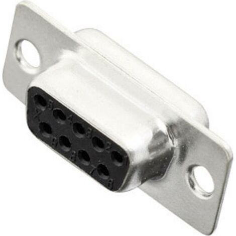 Embase SUB-D femelle 9 pôles MH Connectors 2101-0200-11 180 ° fût à souder 1 pc(s) (1/4)