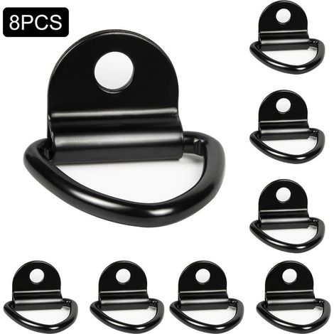 Anneaux De Fixation - Acier Inoxydable - Charge Maximale 400 Kg - Pour Bateaux Camions Fourgons Entrepôts - Lot De 8 (1/5)