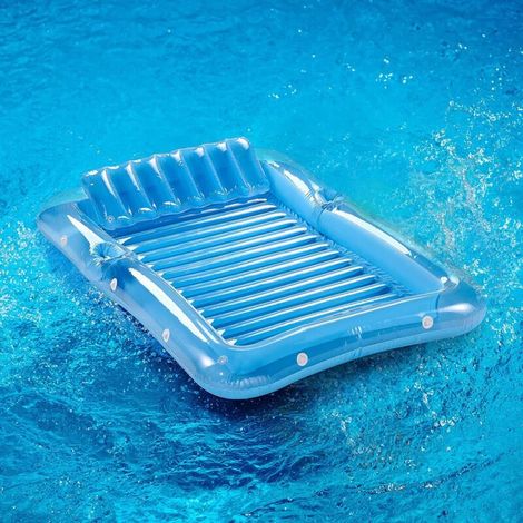 Strandmatratze – Aufblasbarer Poolstuhl – Aufblasbare Poolmatratze – Aufblasbarer Poolstuhl für Erwachsene und Kinder (180 x 120 cm) – Crezuo