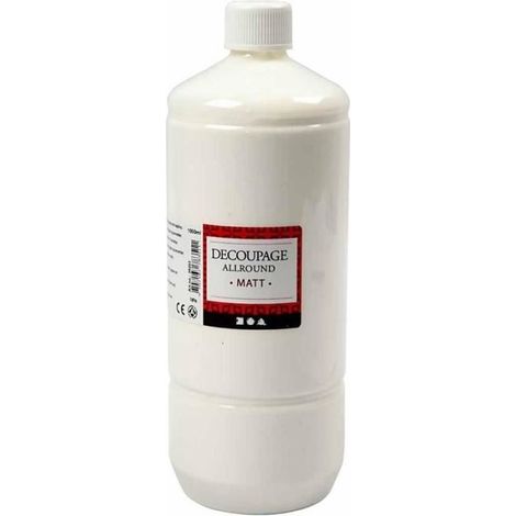 Vernis colle brillant - 1000 ml - Séchage rapide - Multi-usage - Haute qualité