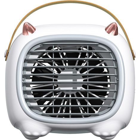 HONORNIC - Ventilateur de bureau portable, 3 vitesses, silencieux, USB, mini ventilateur de table avec flux d'air puissant, rotation à 360°, idéal pour la maison, le bureau, la chambre et les voyages  (1/5)